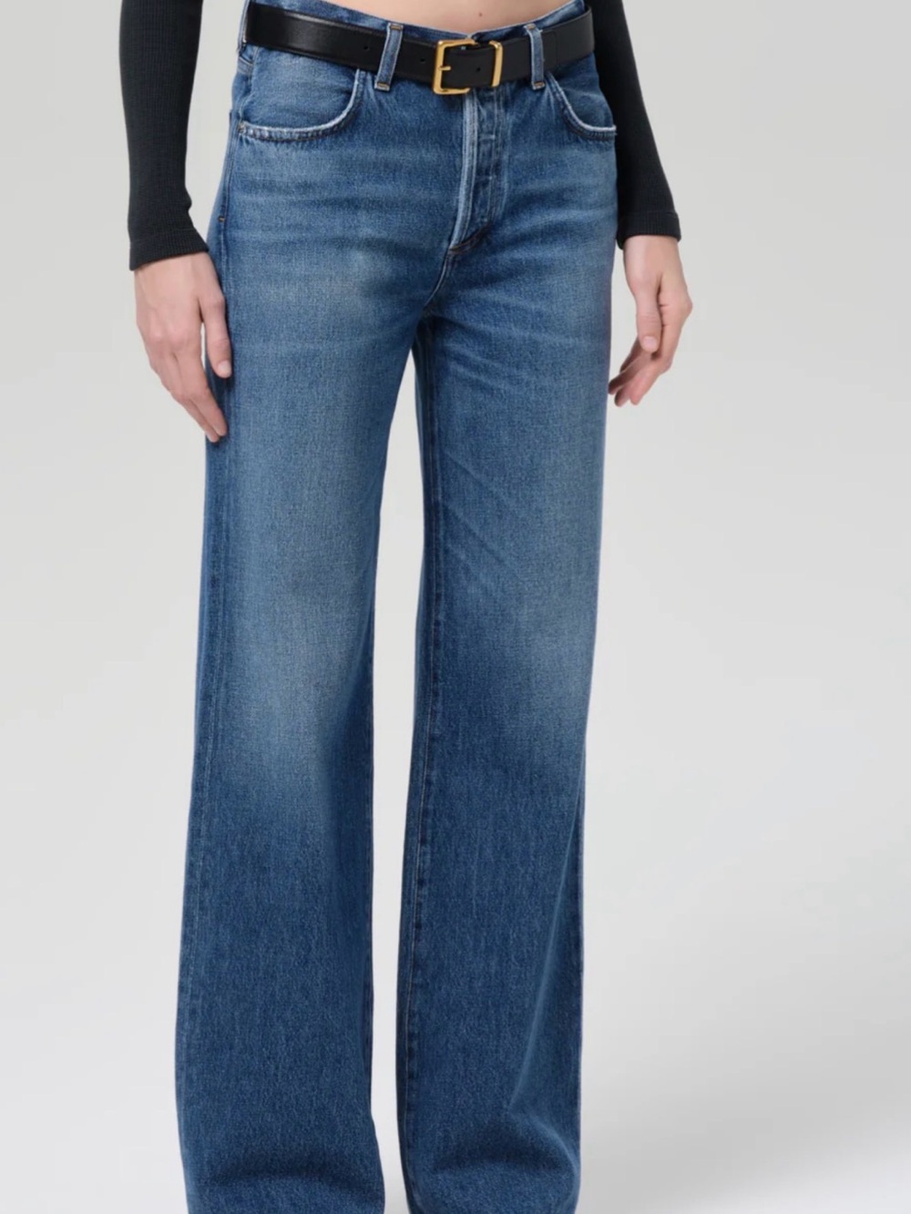 Citizens of Humanity Premium Vintage ANNiNA Dark Blue Button-Fly Jeans - Picture 3 of 13